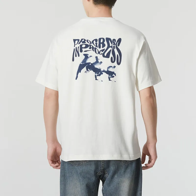 PUMA SS24 Drop Shoulder Sleeve T Shirt Men's White-3