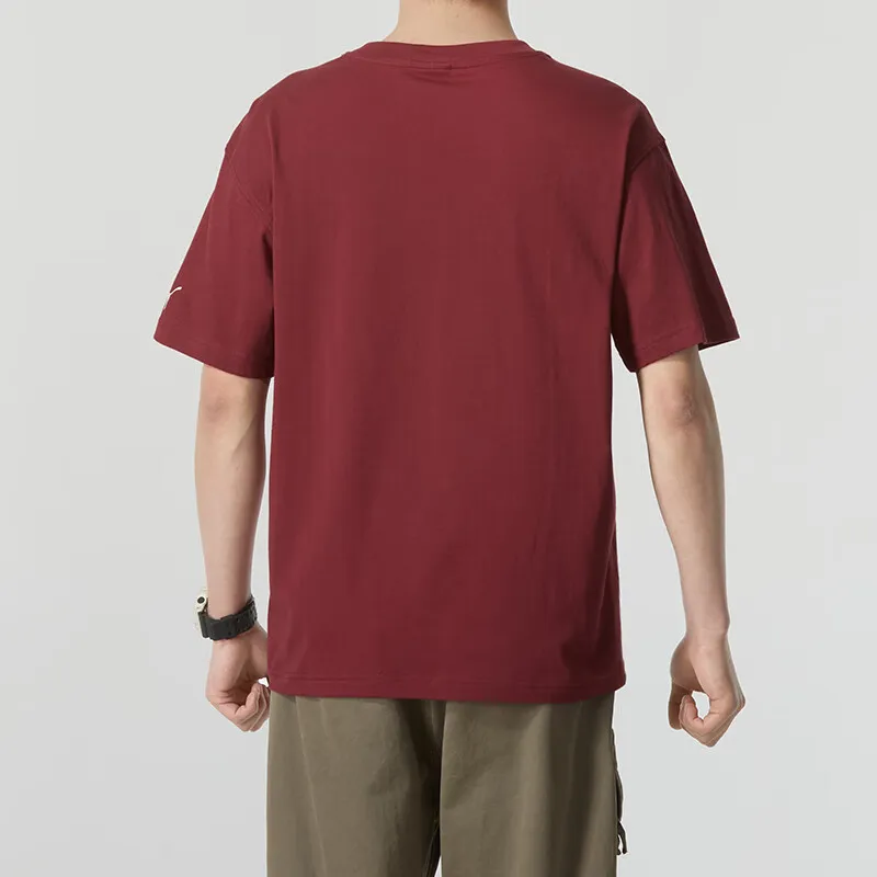 PUMA Lightweight Running T Shirts Men Burgundy-3