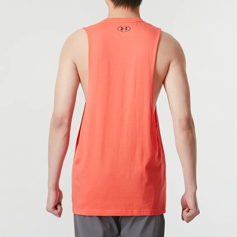 Under Armour Tank Tops Men's Orange Red-3