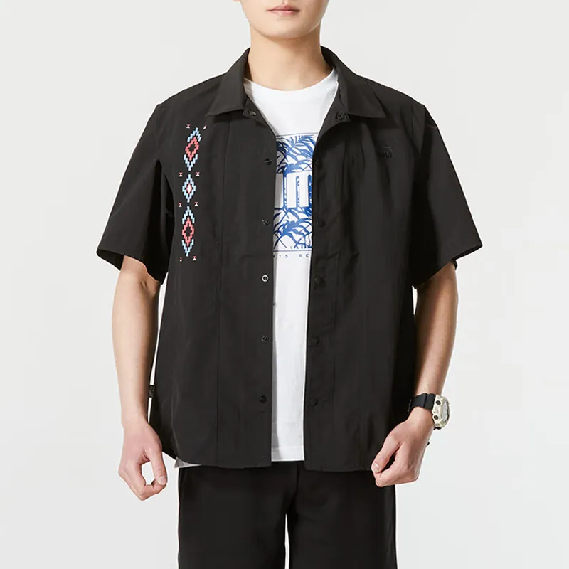 PUMA Prairie Resort Shirts Men Black-3