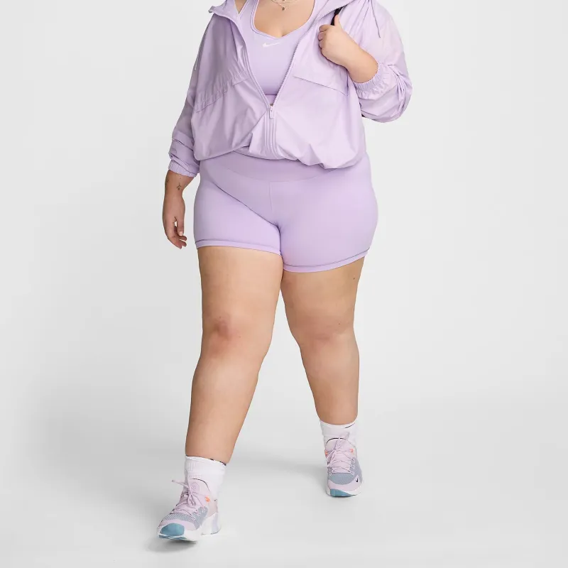 Nike One Rib Women's High-Waisted 5' Biker Shorts Plus Size-2