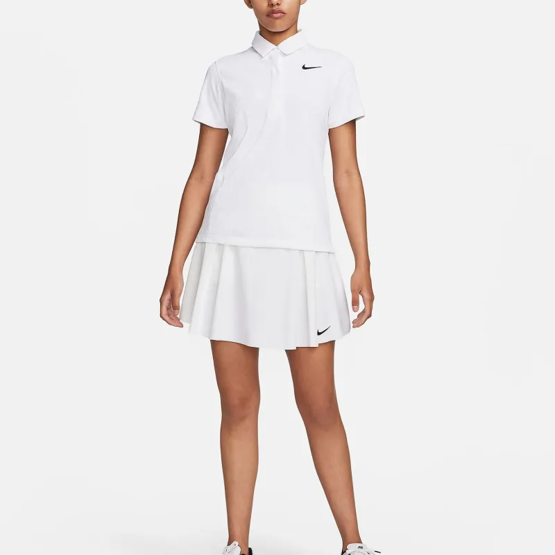 Nike Women's Dri FIT ADV Short Sleeve Golf Polo Shirt Women's White-2
