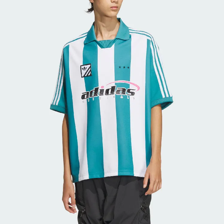 Adidas Originals PLAY FOOTBALL SHIRT Polo Shirt Men's Arctic Ocean Blue-2