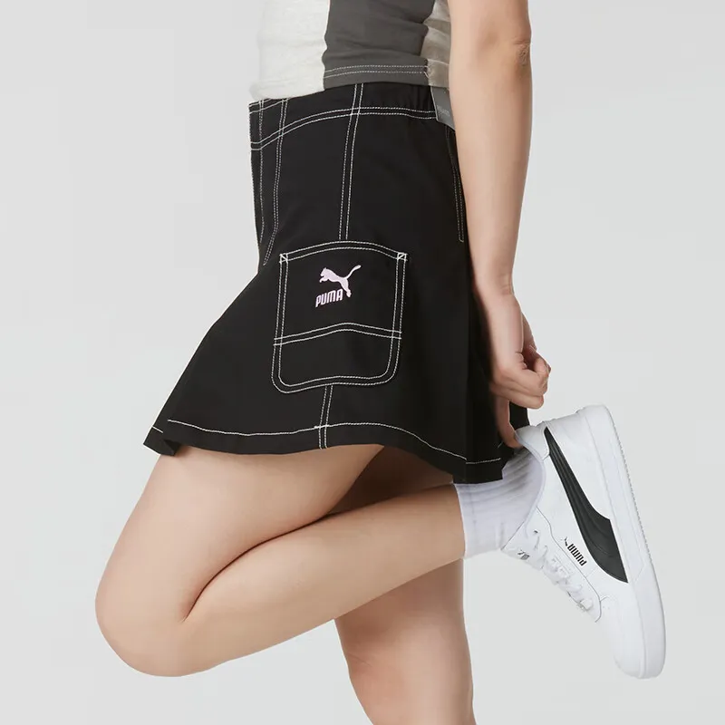 PUMA SS24 Casual Short Skirts Women's Black-3