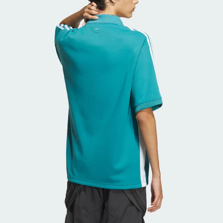 Adidas Originals PLAY FOOTBALL SHIRT Polo Shirt Men's Arctic Ocean Blue-1