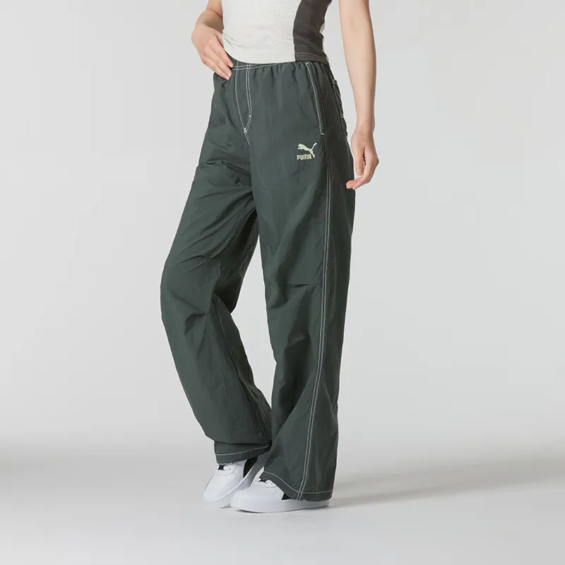 PUMA Casual Pants Women's Green-3