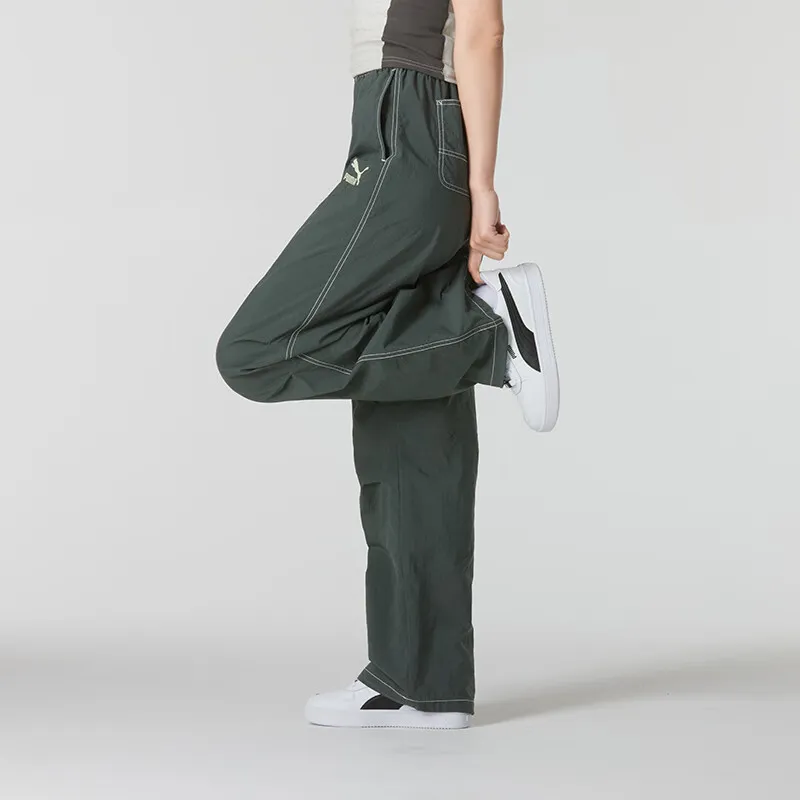 PUMA Casual Pants Women's Green-5