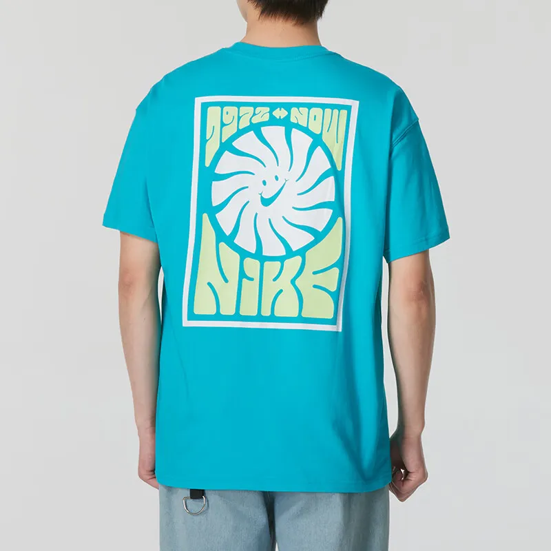 Nike T Shirt Men's Peacock Blue-2
