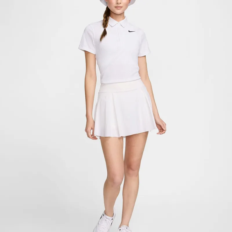 Nike Women's Dri FIT ADV Short Sleeve Golf Polo Shirt Women's White-3