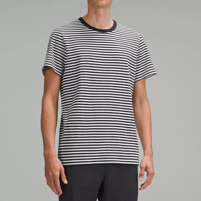 Lululemon Organic Cotton T-Shirt Men's Black White-1