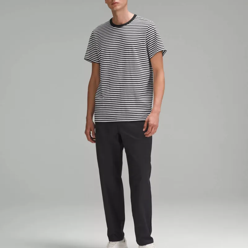 Lululemon Organic Cotton T-Shirt Men's Black White-3