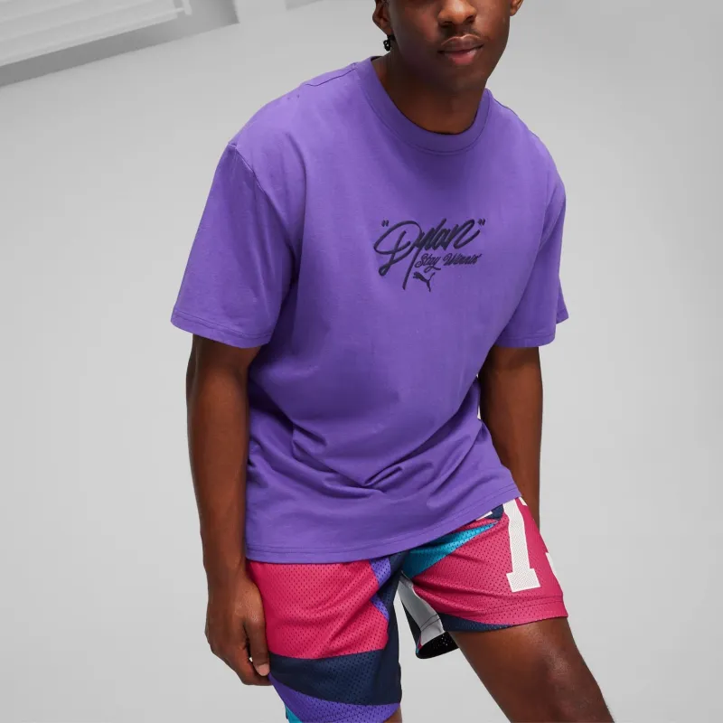 PUMA T-Shirts Men Purple-2