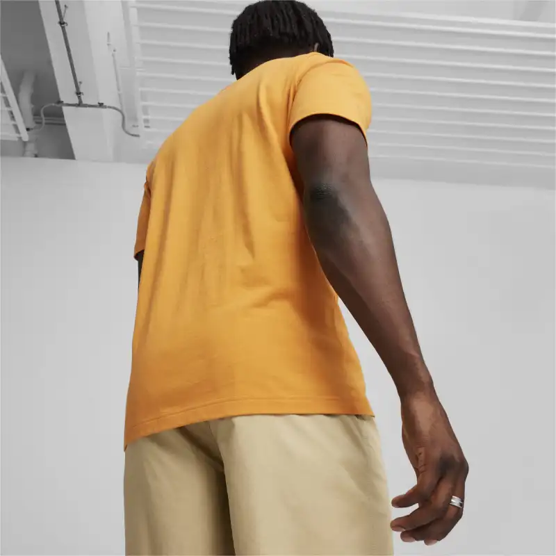 PUMA ESS T-Shirts Men Yellow-3