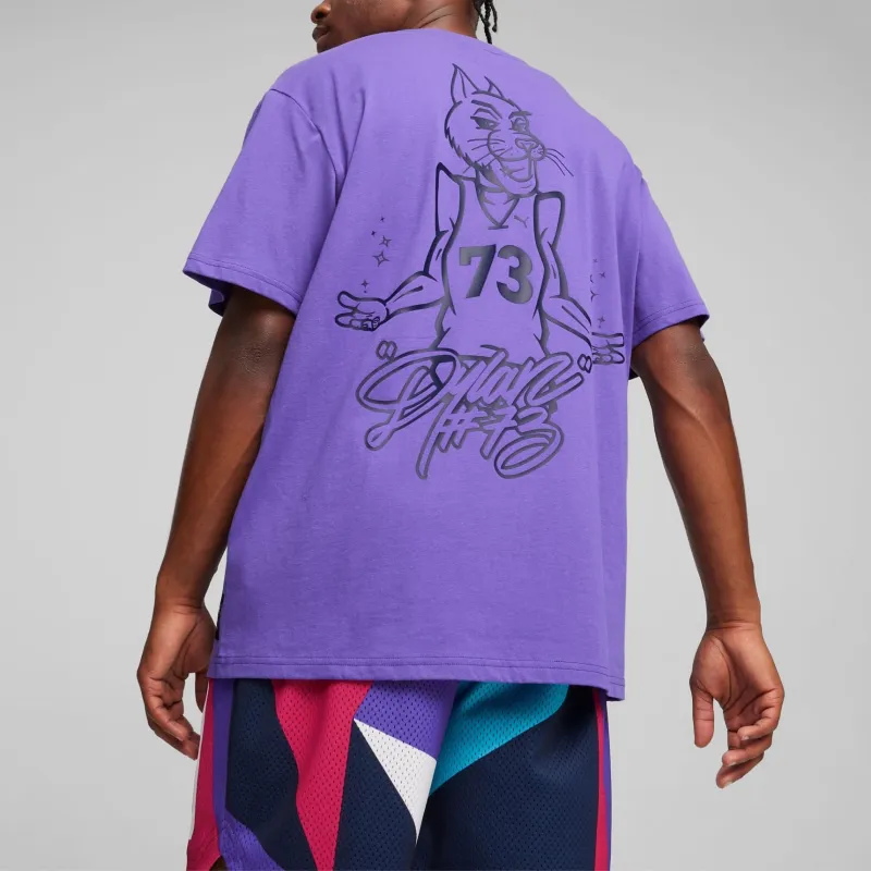 PUMA T-Shirts Men Purple-3