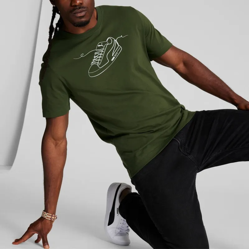 PUMA T-Shirt Men's Peach Gold Yellow-4