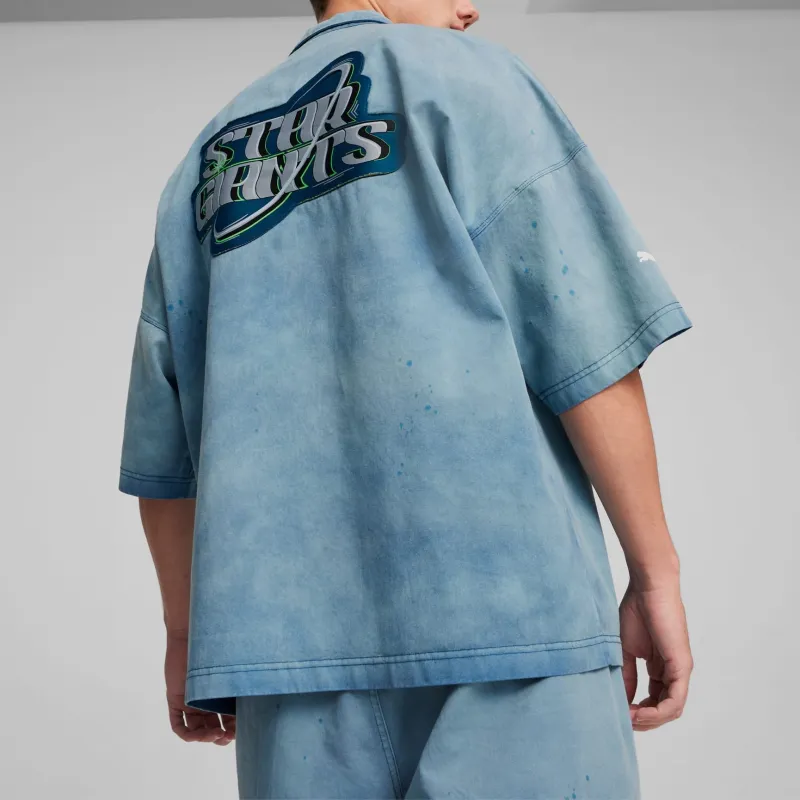 PUMA x Mercedes AMG Petronas F1® Team X Mad Dog Jones SS24 Shirt Men's Ocean Blue-4