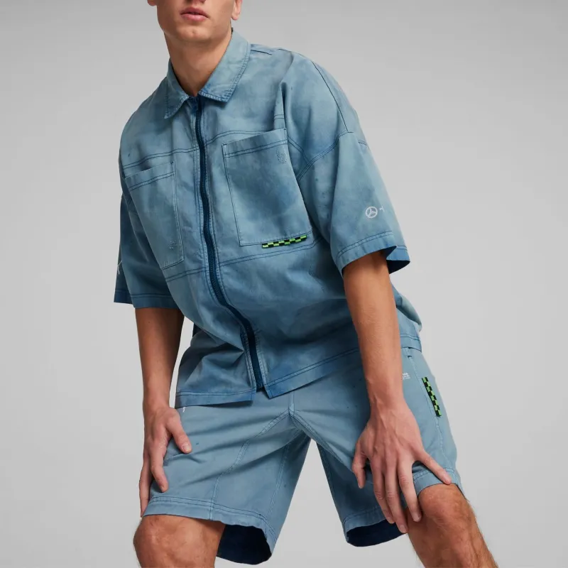 PUMA x Mercedes AMG Petronas F1® Team X Mad Dog Jones SS24 Shirt Men's Ocean Blue-3