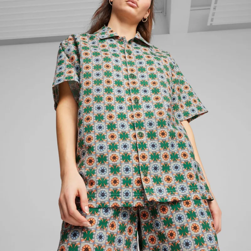 PUMA CLASSICS Shirts Unisex Green-2