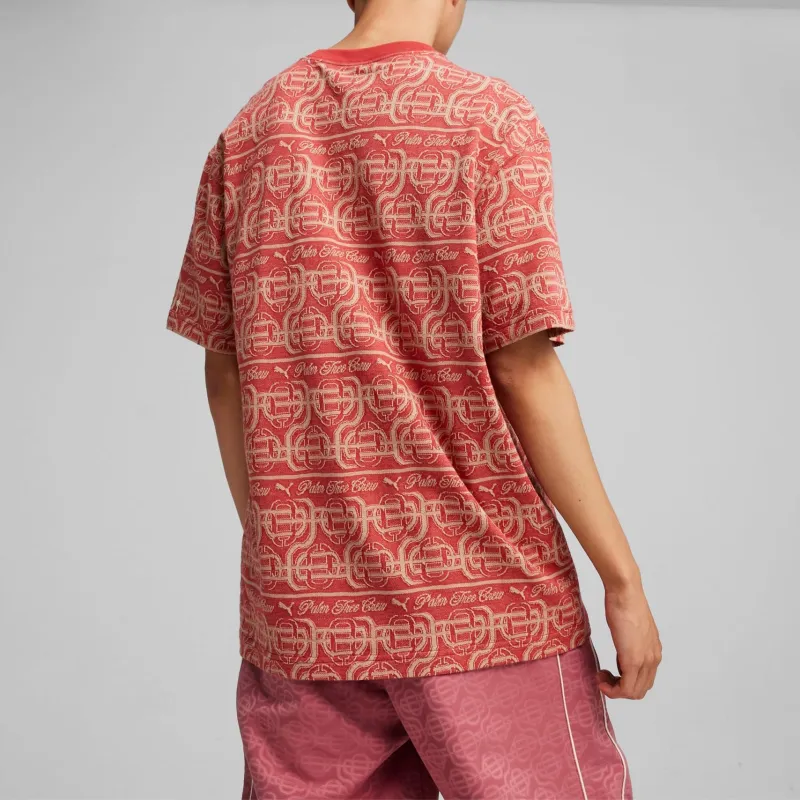 PUMA x Palm Tree Crew T Shirt Men's Red-4