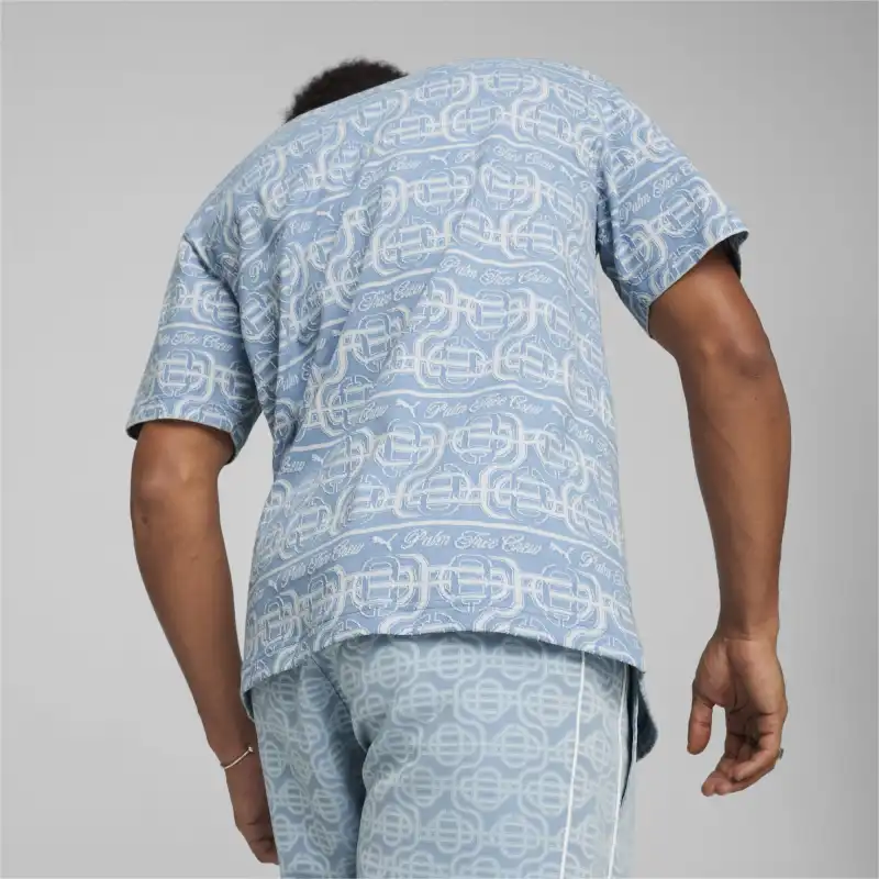 PUMA x Palm Tree Crew T Shirt Men's Sky Blue-3