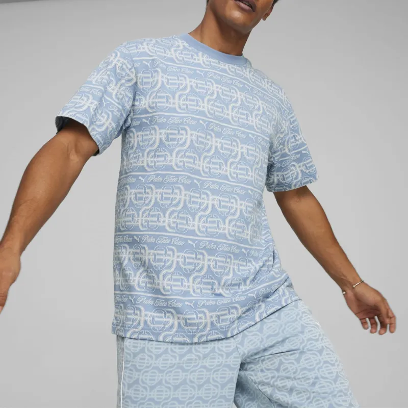 PUMA x Palm Tree Crew T Shirt Men's Sky Blue-2