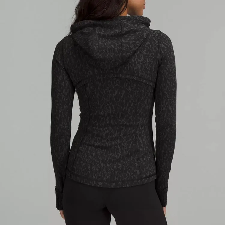Lululemon Define Jackets & Coats Women's Black Gray Leopard Print-3