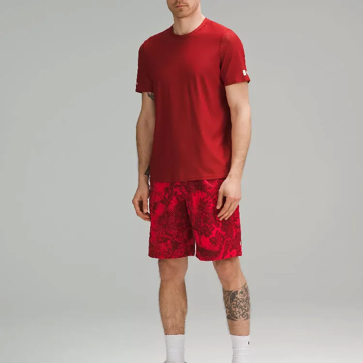 Lululemon Team Canada T Shirt Men's Sports Red-2
