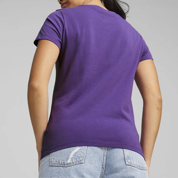 PUMA T Shirts Women's Purple-4