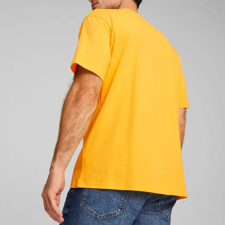 PUMA Porsche Legacy Series T-Shirts Men Yellow-3