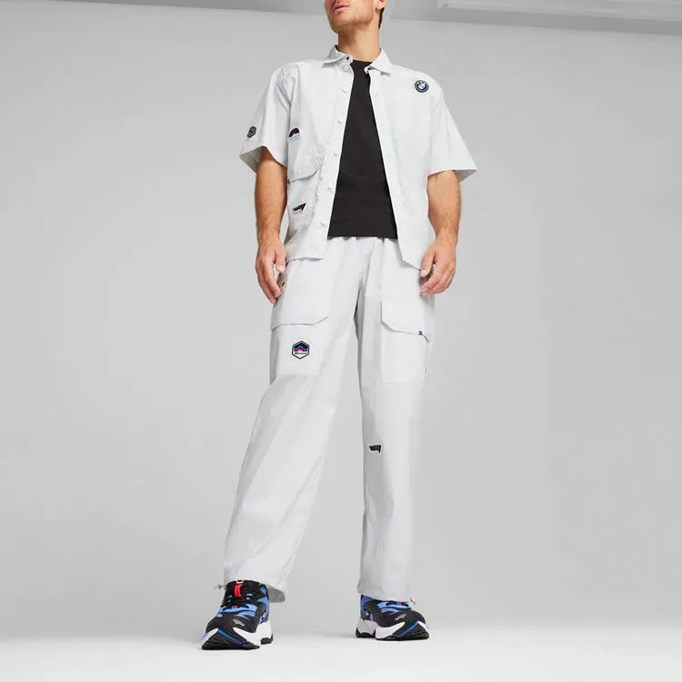 PUMA BMW Shirts Men Gray-3