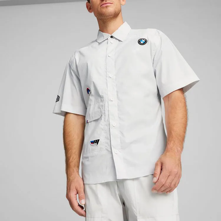 PUMA BMW Shirts Men Gray-2