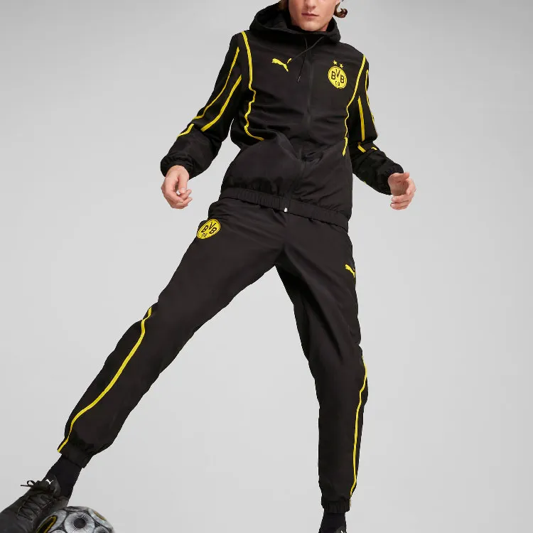 PUMA Borussia Dortmund Pre-Match Men's Woven Soccer Jacket-4