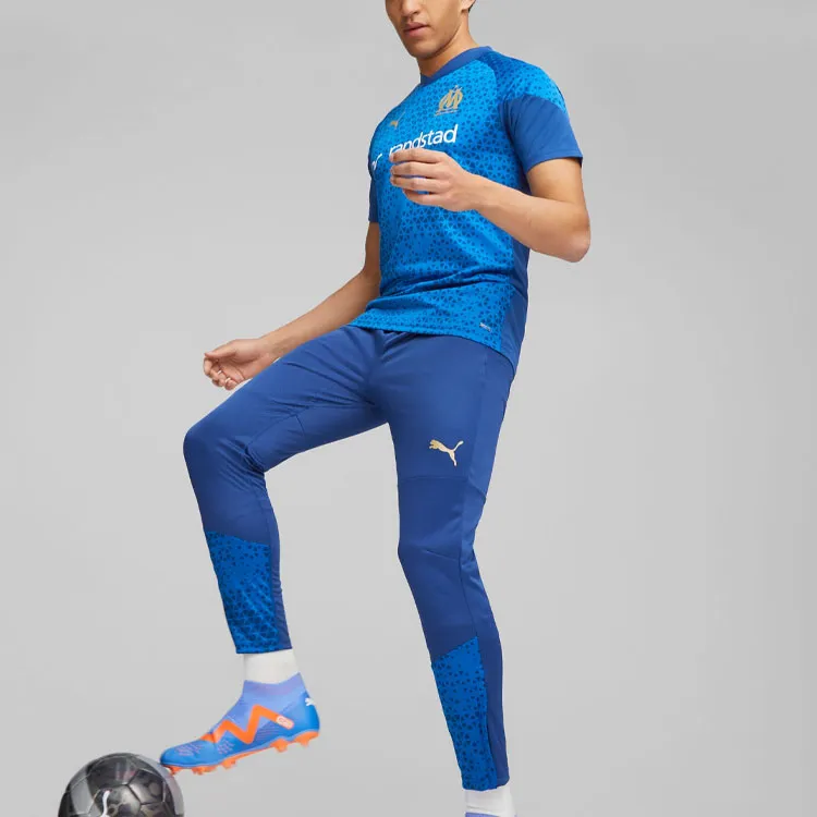 PUMA Olympique De Marseille Football Training Jersey Soccer Jerseys Men's Blue-3
