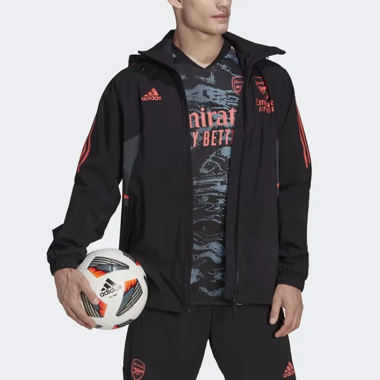 Adidas ARSENAL CONDIVO 22 RAIN JACKET Jackets Coats Men's Black-2