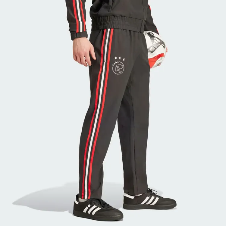 Adidas AJAX AMSTERDAM THE TRACKSTAND PANTS Soccer Bottoms Men's Black-3