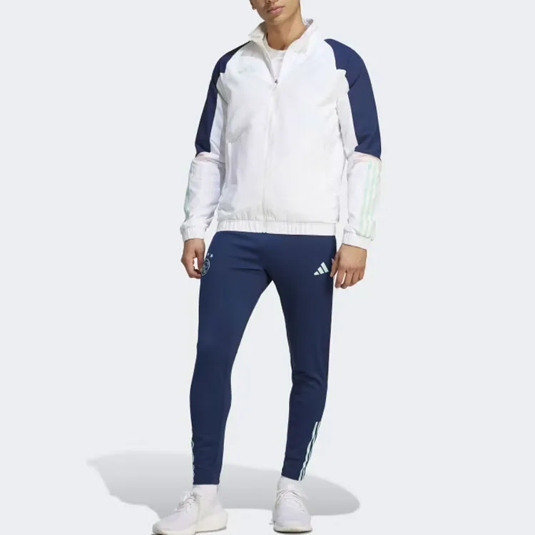 Adidas AJAX AMSTERDAM TIRO 23 PRESENTATION TRACK TOP Jackets Coats Men's White-4