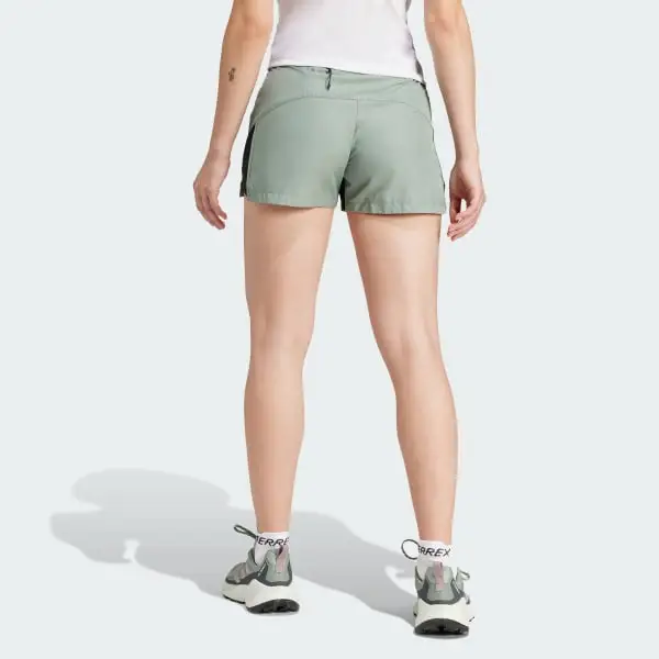 Adidas ULT TERREX MULTI TRAIL RUNNING SHORTS Casual Shorts Women's Green-4
