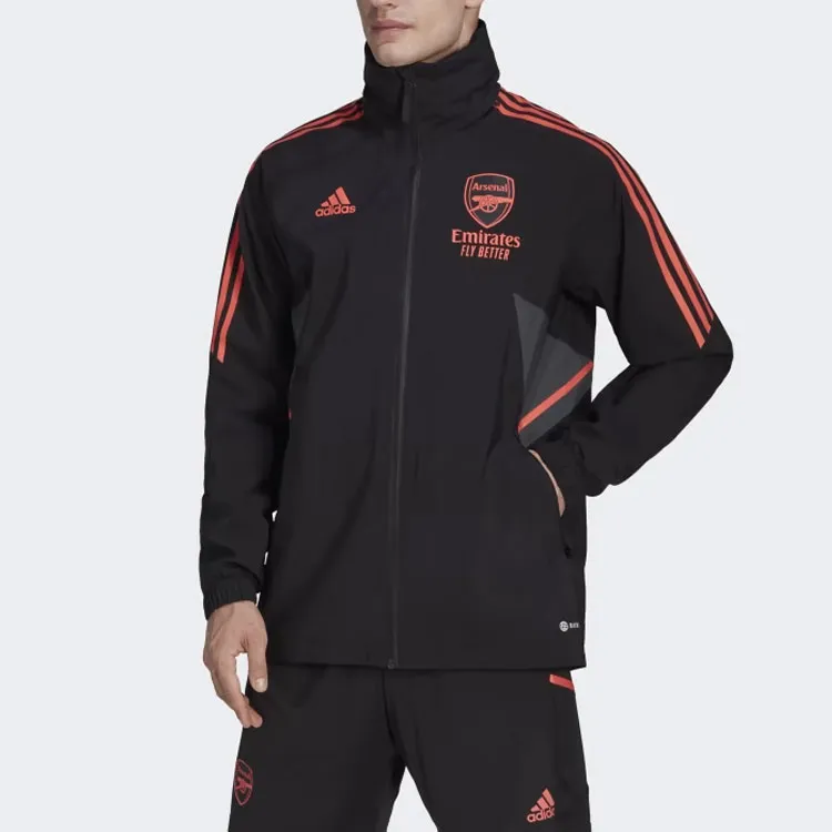 Adidas ARSENAL CONDIVO 22 RAIN JACKET Jackets Coats Men's Black-1