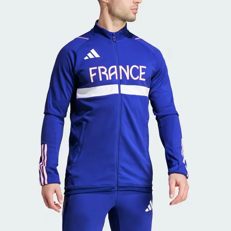 Adidas TEAM FRANCE TRAINING TRACK TOP Jackets Coats Men's Blue-1
