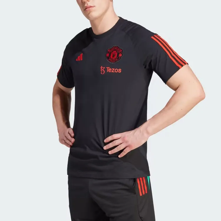 Adidas MANCHESTER UNITED TIRO 23 TRAINING T SHIRT Soccer Jerseys Men's Black-2