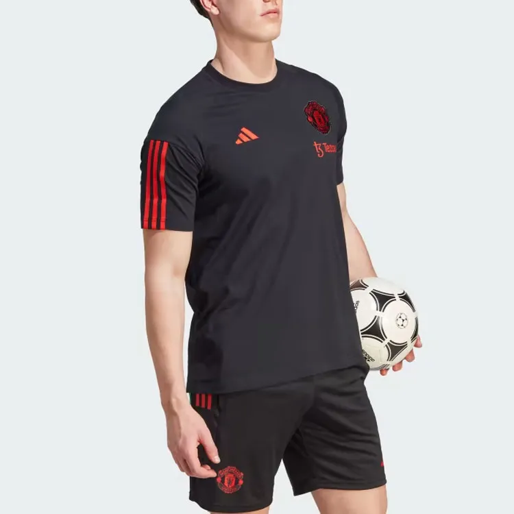 Adidas MANCHESTER UNITED TIRO 23 TRAINING T SHIRT Soccer Jerseys Men's Black-3