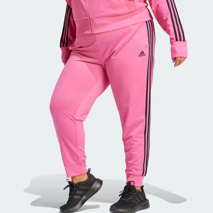 Adidas ESSENTIALS WARM-UP SLIM TAPERED Athletic Trousers Women's Pulsating Magenta-2