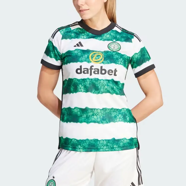 Adidas ArsenalCeltic FC CELTIC FC 23/24 HOME JERSEY Soccer Jerseys Women's Green-3