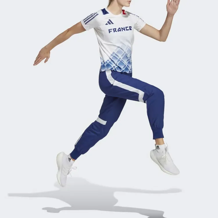 Adidas TRACK PANTS Knitted Sports Pants Women's Victory Blue-3