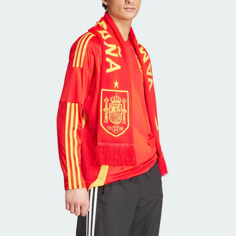 Adidas SPAIN 24 LONG SLEEVE HOME JERSEY Soccer Jerseys Men's Red-4