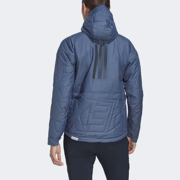 Adidas TERREX MYSHELTER PRIMALOFT HOODED PADDED JACKET Jackets Coats Women's Blue-2