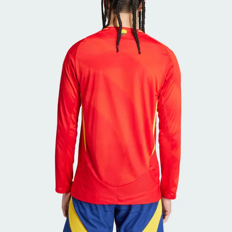Adidas SPAIN 24 LONG SLEEVE HOME AUTHENTIC JERSEY Soccer Jerseys Men's Red-2