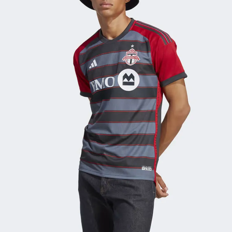 Adidas TORONTO FC 23/24 HOME AUTHENTIC JERSEY Soccer Jerseys Men's Black-5