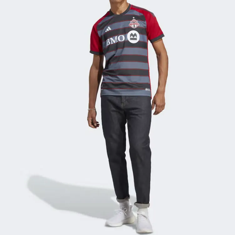 Adidas TORONTO FC 23/24 HOME AUTHENTIC JERSEY Soccer Jerseys Men's Black-2