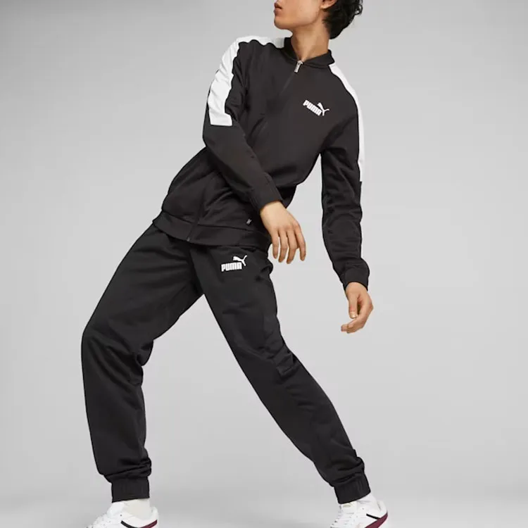 PUMA Men's Baseball Tricot Suit Casual Sportswear Men's Black-2